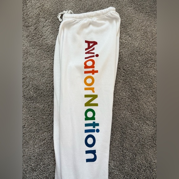 Aviator Nation Sweatpants - White size small - Picture 4 of 6